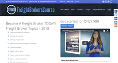 Desktop Screenshot of freightbrokerscourse.com