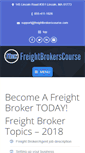 Mobile Screenshot of freightbrokerscourse.com